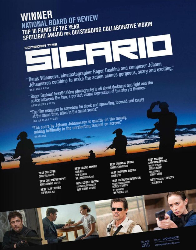 名称：边境杀手1 4K(2160P)描述：Sicario影片年代：2015影片产地：美国、墨西哥对白语言：英语影片字幕：中字外挂字幕电影简介：亚历桑德罗（本尼西奥·德尔·托罗 Benicio Del Toro 饰）是曾经卧底在毒枭身边的前任特工，马特找到了他，希望经验丰富的他能够成为行动小组的战略顾问，然而亲历过地狱的亚历桑德罗完全不按常理出牌，他的所作所为时常刺激着凯特脆弱而又敏感的神经