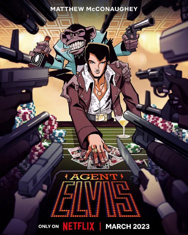 名称：特工猫王 Agent Elvis (2023) 10集全 美国 喜剧 动画描述：Netflix推出的一部猫王为主角的成人动作喜剧动画剧集《特工之王》，讲述Elvis Presley其实是保护美国安全的特工，同时他要维护自己的另一份工作和伪装——伟大的摇滚明星猫王