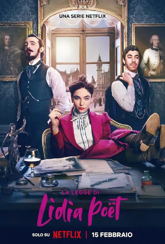 名称：律政女杰莉迪亚 Lidia Poët (2023)  意大利 全6集描述：在这个关于意大利首位女律师的真实故事中，被禁止执业的莉迪亚·佩伊特准备提出上诉，借此推翻法院的判决