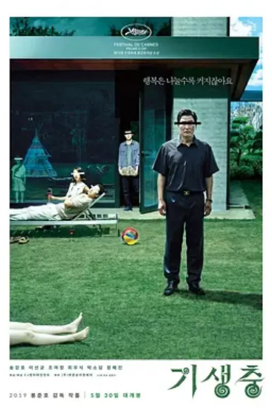名称：寄生虫 기생충描述：基宇（崔宇植 饰）出生在一个贫穷的家庭之中，和妹妹基婷（朴素丹 饰）以及父母在狭窄的地下室里过着相依为命的日子