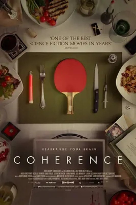 名称：彗星来的那一夜 Coherence描述：在一个静得有些诡异阴森的夜晚，年轻女子艾米丽（艾米丽·芭尔多尼 Emily Baldoni 饰）驱车来到朋友家参加聚会