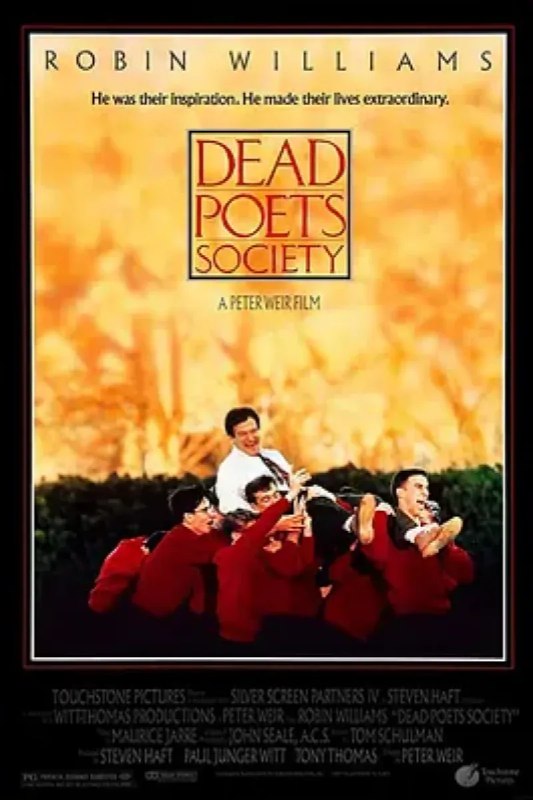 名称：死亡诗社 Dead Poets Society描述：威尔顿预备学院以其沉稳凝重的教学风格和较高的升学率闻名，作为其毕业班的学生，理想就是升入名校