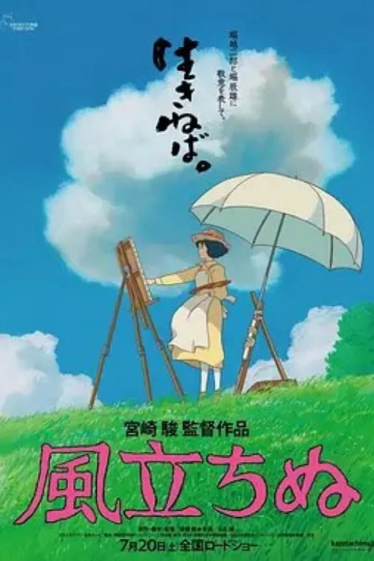 名称：起风了 風立ちぬ描述：那是一个动荡的年代，战争、饥饿、疾病、天灾，死神的阴影笼罩全球，却无法遮挡心头闪现的梦想和希望的光芒
