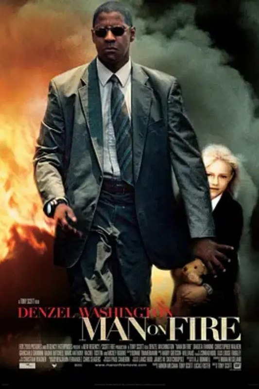 名称：怒火救援 Man on Fire描述：克雷塞（丹泽尔•华盛顿 Denzel Washington 饰）曾经是一名杀人不眨眼的特种兵，但是退役后的他却常常被自己杀人的梦魇惊醒，无法忍受痛苦的他只好求助于酒精来麻痹自己的神经