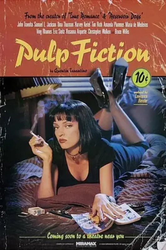 名称：低俗小说 Pulp Fiction描述：《低俗小说》由“文森特和马沙的妻子”、“金表”、“邦妮的处境”三个故事以及影片首尾的序幕和尾声五个部分组成
