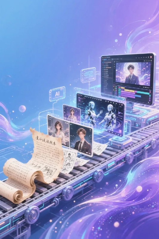 名称：AI漫剧全流程实战课，文生图、图生视频、数字人、小说改剧本、后期剪辑，掌握漫剧工业化流程，做出可交付接单成片描述：《AI漫剧全流程实战课》带你掌握文生图、图生视频、数字人及小说改剧本等核心技术，精通后期剪辑与漫剧工业化流程