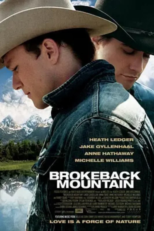 名称：断背山 Brokeback Mountain描述：美国怀俄明州的西部，沉默寡言的农夫恩尼斯（希斯•莱杰饰）和热情开朗的牛仔杰克（杰克•吉伦希尔饰)一道被派到山上牧羊，那里人迹罕至，他们只有与羊群为伴，生活单调无味