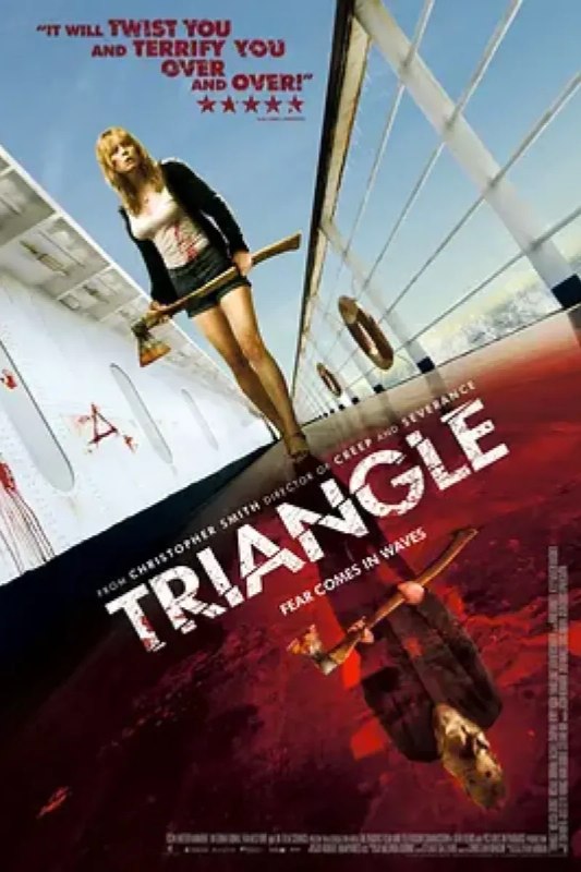 名称：恐怖游轮 Triangle描述：单亲母亲杰西（梅利莎·乔治 饰）和一帮朋友乘游艇出海游玩，但她总有一种有不好的事情发生的感觉