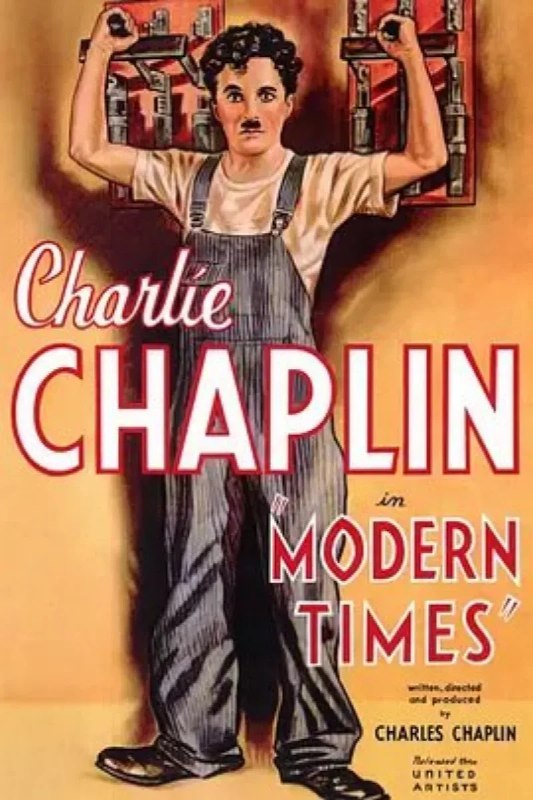 名称：摩登时代 Modern Times描述：二十年代的美国处于经济萧条时期，失业率居高不下，工人受尽压榨，成为了大机器生产中的一颗螺丝钉