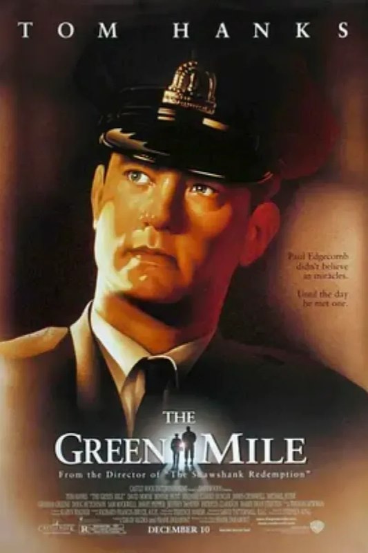 名称：绿里奇迹 The Green Mile描述：狱监保罗（汤姆•汉克斯 Tom Hanks 饰）这天迎来了一位不平凡的杀人犯――约翰•考夫利（迈克•克拉克•邓肯 Michael Clarke Duncan 饰）