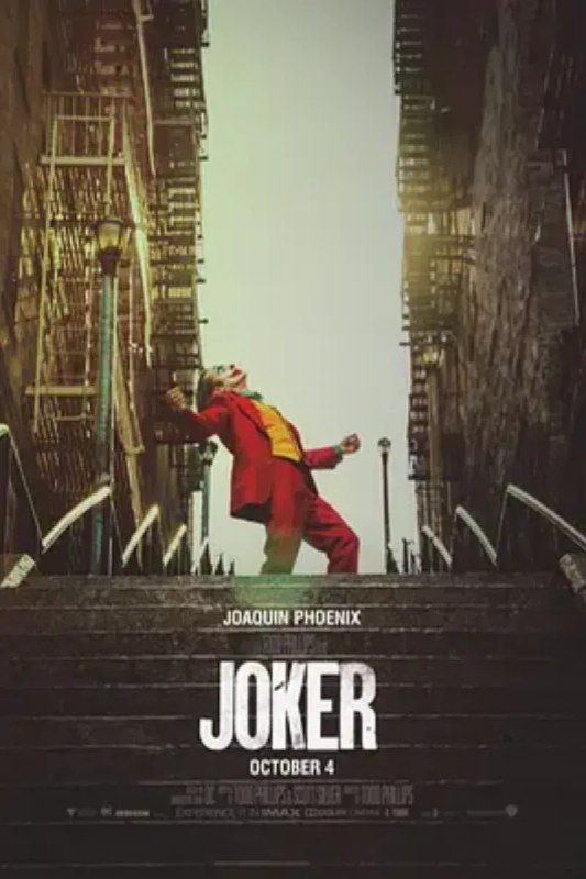名称：小丑 Joker描述：湿冷无望的哥谭市，卑微的亚瑟·弗兰克（华金·菲尼克斯 Joaquin Phoenix 饰）依靠扮演小丑赚取营生