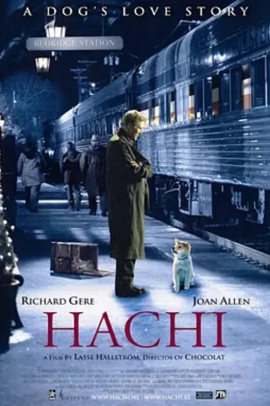 名称：忠犬八公的故事 Hachi: A Dog's Tale描述：八公（Forest 饰）是一条谜一样的犬，因为没有人知道它从哪里来