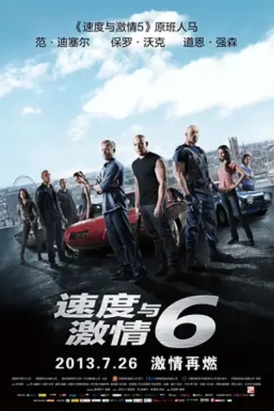 名称：速度与激情6 Furious 6描述：俄罗斯莫斯科闹市中央，执行押送任务的军方部队遭到一伙训练有素的匪徒袭击，大战过后的现场惨不忍睹，重要的卫星元件遭到劫持