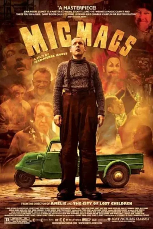 名称：尽情游戏 Micmacs à tire-larigot描述：摩洛哥沙漠中的一座煤矿发生爆炸，前去清除地雷的老巴塞尔因公殉职，小巴塞尔因为暴力武器成了孤儿