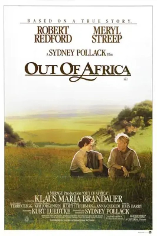 名称：走出非洲 Out of Africa描述：凯伦（梅丽尔·斯特里普 Meryl Streep 饰）是一个爱慕虚荣的富家女，为了得到一个男爵夫人的称号她离开故土丹麦远嫁东非肯尼亚，然而男爵夫人的称号并没有给凯伦带来美满的婚姻生活