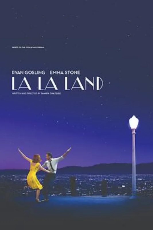 名称：爱乐之城 La La Land描述：米娅（艾玛·斯通 Emma Stone 饰）渴望成为一名演员，但至今她仍旧只是片场咖啡厅里的一名平凡的咖啡师，尽管不停的参加着大大小小的试镜，但米娅收获的只有失败