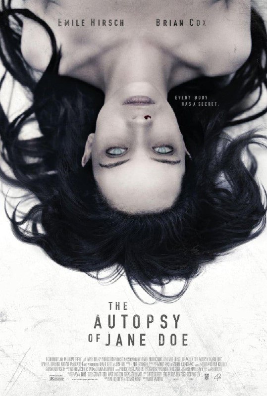 名称：无名女尸 The Autopsy of Jane Doe (2016)描述：奥斯丁 和父亲汤米 同为镇上的验尸官，某天晚上，刑警谢尔顿 送来了一具无名女尸，希望汤米和奥斯丁能够在天亮之前弄清楚她身上的秘密