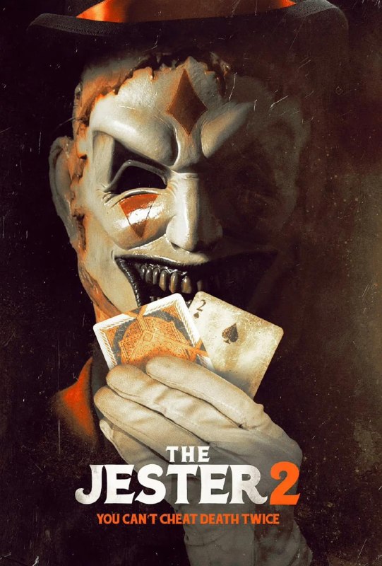名称：夺命小丑2 The Jester 2 (2025)描述：当青少年魔术师Max在万圣节之夜与阴险的小丑擦肩而过时，她必须智取一个超自然杀手，他的魔法太真实了，他的伎俩总是沾上鲜血