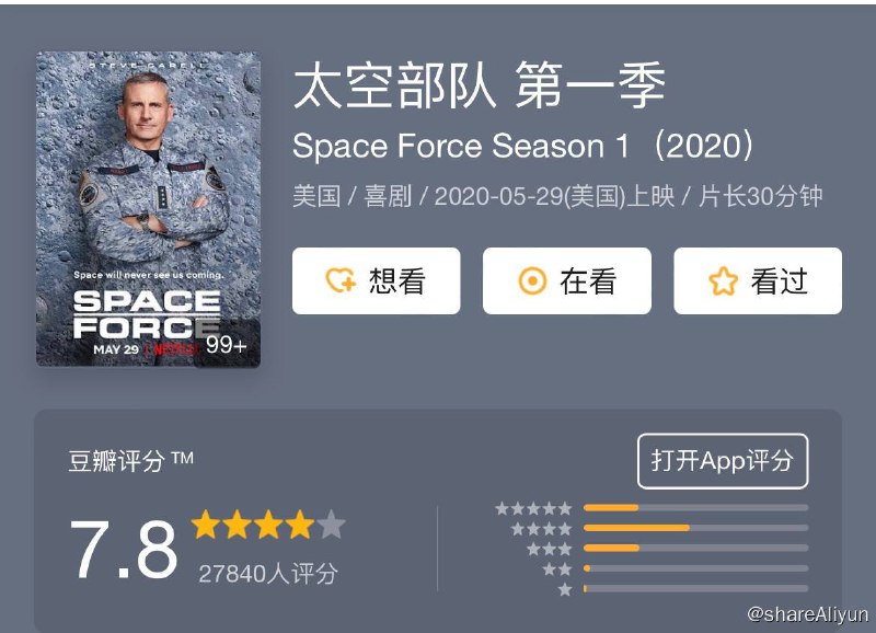 名称：太空部队 Space Force S01~S02描述：四星上将马克·R·内尔德（史蒂夫·卡瑞尔饰）是一名功勋卓著的飞行员，梦想着成为空军部队司令