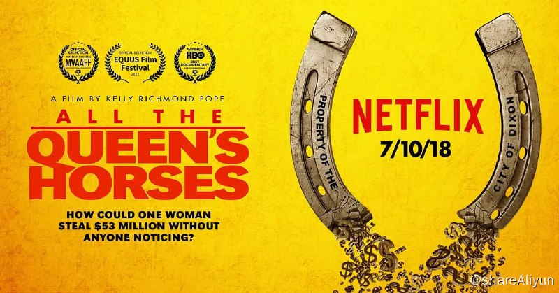 名称：All the Queen Horses (2017) 1080描述：2012 年，Crundwell 作为美国历史上最大的市政欺诈肇事者被捕，作为伊利诺伊州市中心城市迪克森的审计长和财务主管，他贪污了超过 5000 万美元