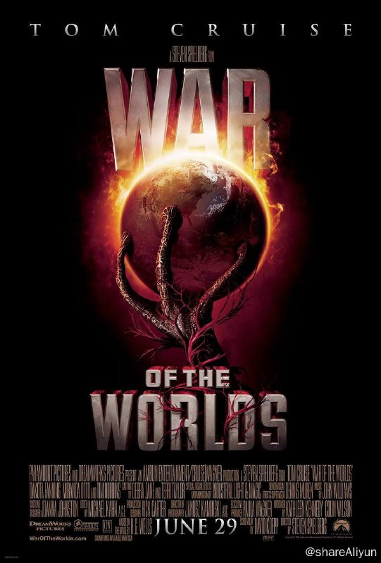名称：世界之战 4K原盘REMUX 杜比视界 国英双音 特效字幕描述：雷•费瑞尔（汤姆•克鲁斯 Tom Cruise 饰）和妻子离婚了，一儿一女都跟母亲生活——因为他的的贪玩懒散，疏忽责任，这个家庭才如此支离破碎