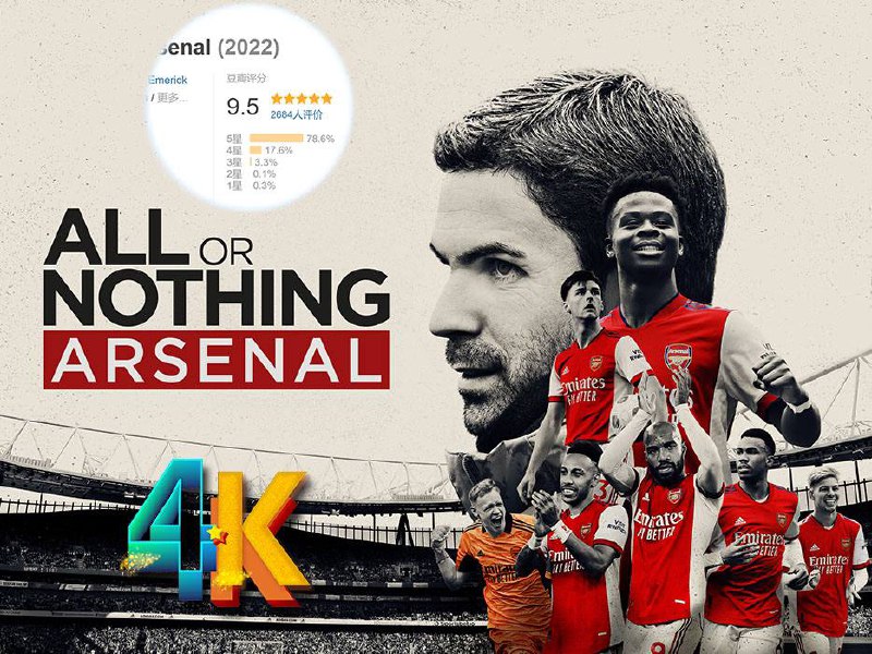 名称：孤注一掷：阿森纳 2022（8集全）描述：为本片解说的是奥斯卡奖和英国电影学院奖获奖演员、阿森纳球迷丹尼尔·卡卢亚