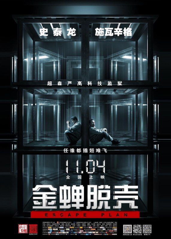 名称：金蝉脱壳 Escape Plan (2013)描述：雷·布雷斯林(西尔维斯特·史泰龙 Sylvester Stallone 饰)是最强的越狱高手，曾在8年内成功逃出14座安全防卫工程最严密的重刑监狱