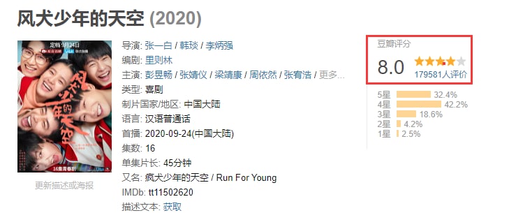 名称：风犬少年的天空描述：千禧年间，故事发生在一所位于重庆市中心的高中