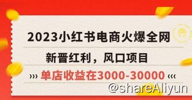 名称：米杰《小红书电商项目》从小白到精英实战教学描述：米杰《小红书电商项目》从小白到精英实战教学，单店收益在3000-30000 培训课程