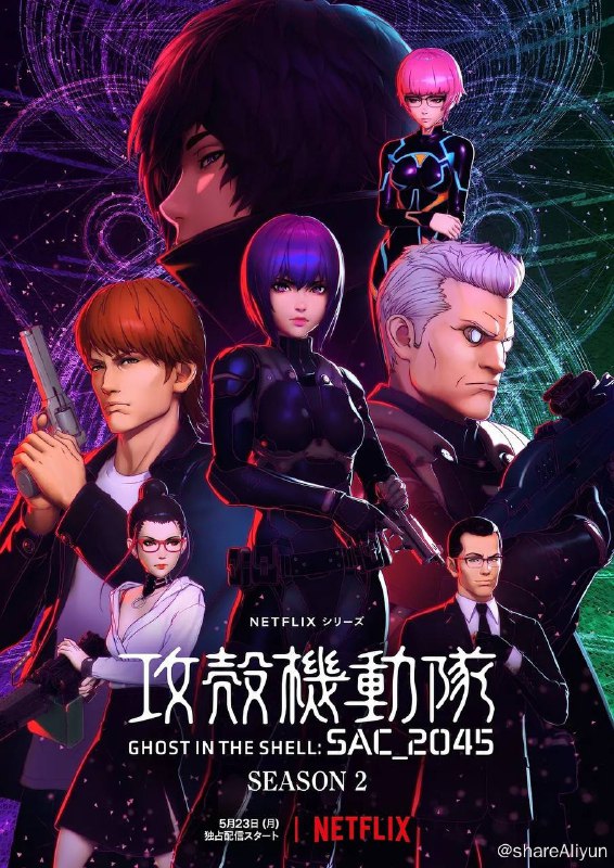 名称：攻壳机动队 : SAC_2045 S01-S02 1080p NF 高码率 外挂简中描述：神山健治和荒牧伸志拓展标性科幻系列《攻壳机动队》的视野，带大家想像不久之后 2045 年的未来世界