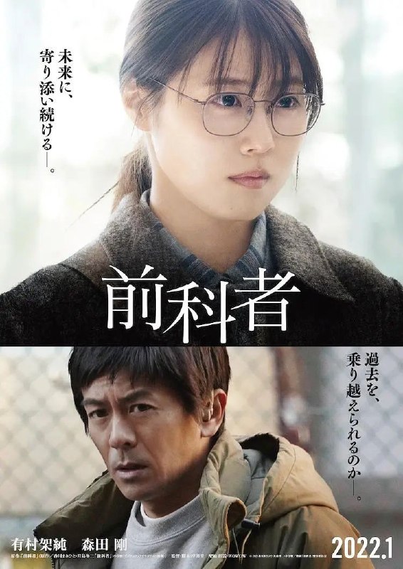 名称：前科者描述：有村架纯将主演人气漫画《前科者》改编的同名电影和日剧，导演是2018年凭借《啊，荒野》获得众多奖项的岸善幸