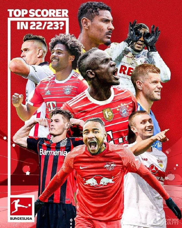 名称：德国足球甲级联赛22-23赛季 | 第一轮除揭幕战共8场 | 主演: 萨迪奥·马内 托马斯·穆勒 [普通话]描述：2022年至2023年德国足球甲级联赛（德语：Fußball-Bundesliga 2022/23）将是第60届德国足球甲级联赛