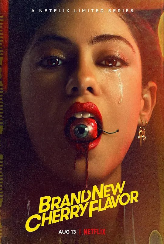名称：樱桃新滋味 Brand New Cherry Flavor (2021)描述：在 1990 年的洛杉矶，一位有抱负的电影导演在这个阳光灿烂却充满阴暗的世界里踏上了一段影响心灵的超自然复仇之旅