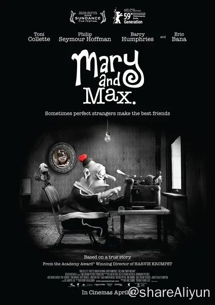 名称：№138 玛丽和马克思 2009.mp4描述：1976年，8岁的玛丽·黛西·丁格尔（贝丝妮·惠特摩尔 Bethany Whitmore 配音）是澳大利亚墨尔本的一个小女孩，喜欢动画片“诺布利特”、甜炼乳和巧克力