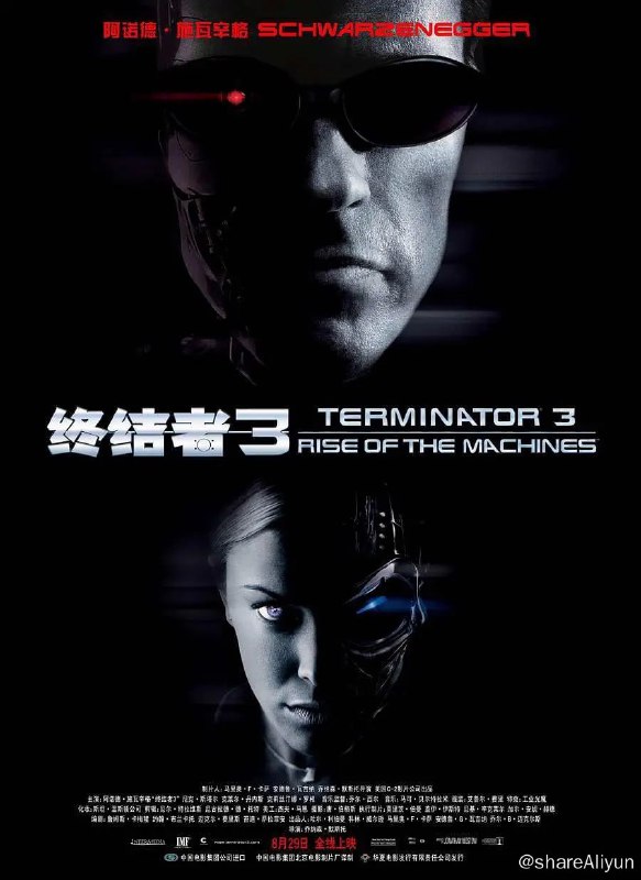 名称：终结者3[国英多音轨+简繁英双语特效字幕]2003.BluRay.1080p描述：故事发生在《终结者2》10年之后，终结者又回来了