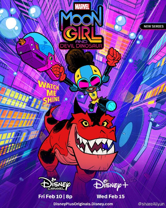 名称：月亮女孩与恶魔恐龙 Marvel’s Moon Girl and Devil Dinosaur (2023)描述：13岁的超级天才伦内拉通过时间漩涡意外地将10吨重的恶魔恐龙霸王龙带入了今天的纽约市，两人联手保护城市的下东区免受危险