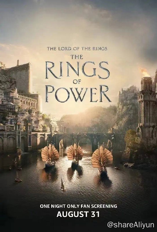 名称：指环王：力量之戒 S1 全集 4K特效字幕描述：这部Amazon新剧是第一次在影视中展现传说中的中土世界第二纪元历史上的那些英雄传奇，这部宏大的剧情剧集设定在托尔金的《霍比特人》和《指环王》事件前的数千年，将带领观众回到那个年代：强大的力量锻造成型，王国辉煌崛起又陨落成尘，让人意想不到的英雄遭受考验，希望悬于一线中的一线，而托尔金笔下最为强大的反派势要让所有世界蒙上黑暗