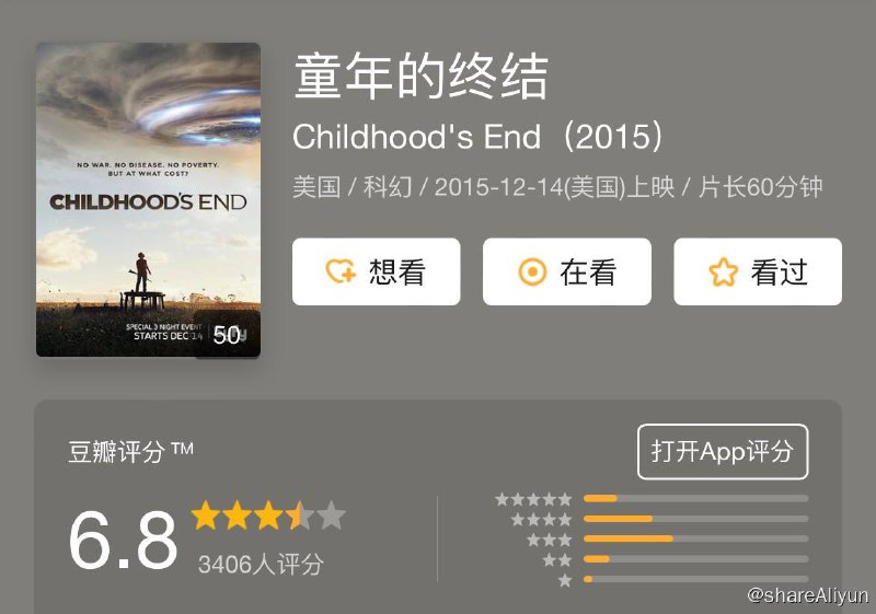 名称：童年的终结 Childhood's End S01描述：该剧根据经典科幻小说改编，故事描述神秘的外星领主率领外星种族以和平名义来到地球
