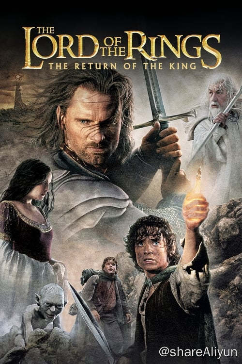 名称：指环王3：王者无敌 (2003)描述：霍比特人佛罗多携带着魔戒，与伙伴山姆以及狡猾阴暗的咕噜等前往末日山，一路上艰难险阻不断，魔君索伦为阻止魔戒被销毁用尽全力阻挠