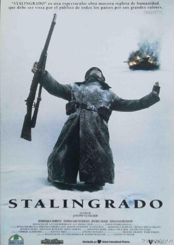名称：斯大林格勒战役 (1993) 4K HDR 中英外挂字幕描述：从德军的视角看待斯大林格勒战役的作品，一部含金量很高的反思片