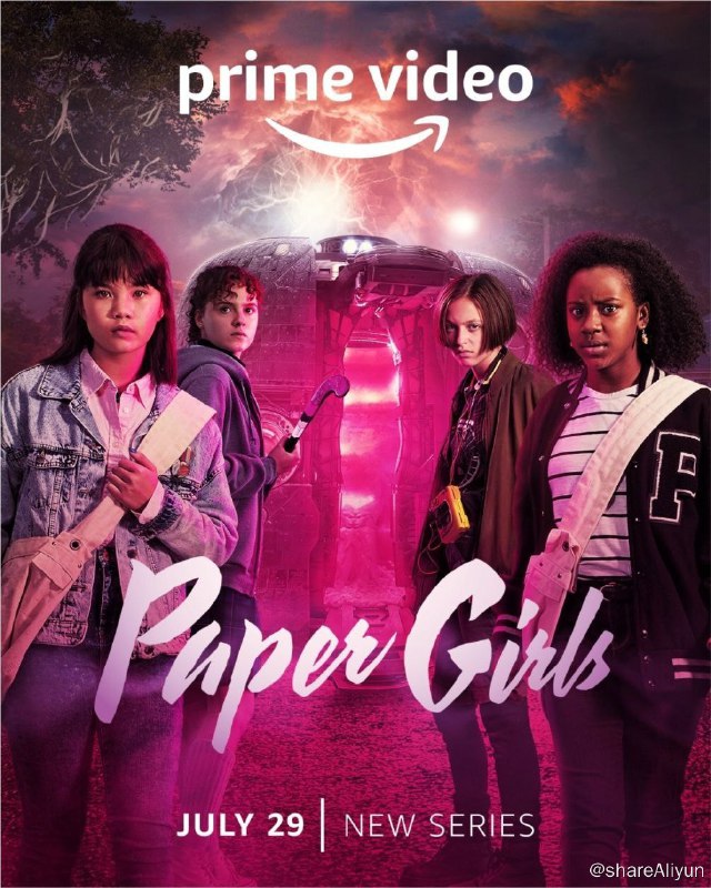 名称：送报女孩 S1(2022) 4K HDR 中字外挂字幕描述：改编自同名漫画，讲述1988年万圣节过后的早晨，四个送报纸的12岁女孩无意间卷入了穿越时空的旅行者们之间的冲突，她们被派去进行穿越时空的冒险，拯救世界