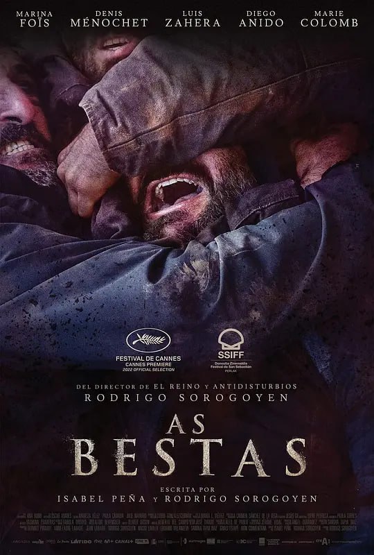 名称：那些野兽 As Bestas (2022)描述：文森特和奥尔加是一对定居在加利西亚内陆村庄的法国夫妇