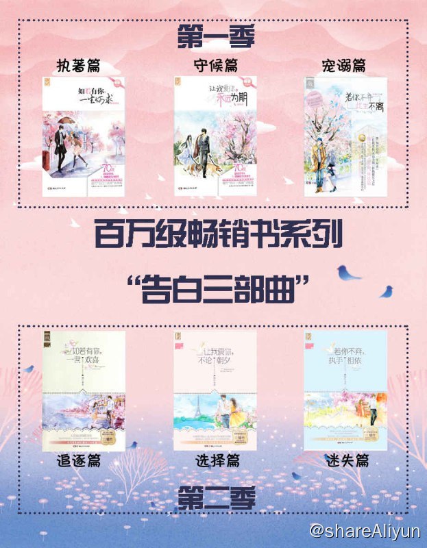 名称：百万级畅销书系列“告白三部曲”（全两季，共六册）描述：百万级畅销书系列“告白三部曲”（全两季，共六册）链接：