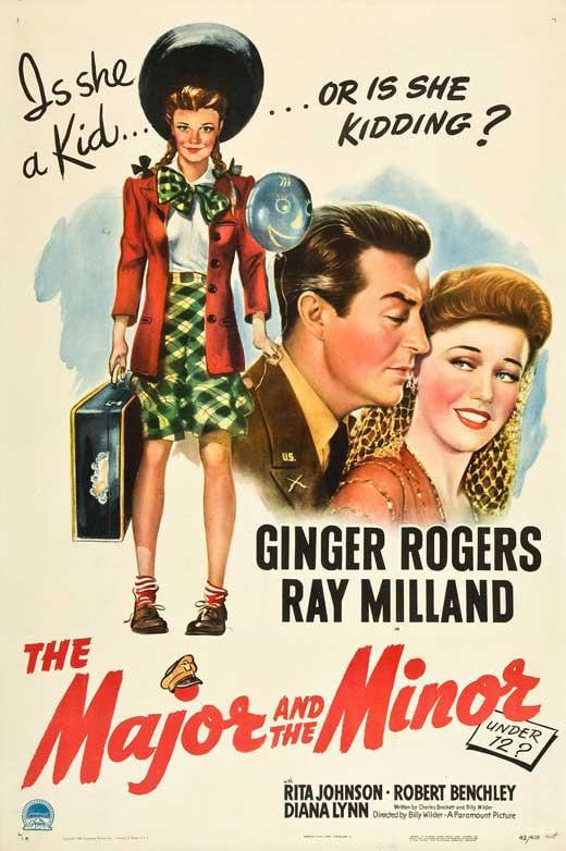名称：大人与小孩 The Major and the Minor (1942)描述：赴纽约淘金的阿普尔盖特(Ginger Rogers 饰)在经历了几份不长久的工作之后彻底厌倦了这座城市，在她眼里，男人不过是一群举止轻浮的登徒子