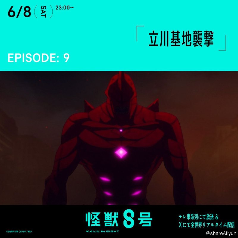 名称：怪兽8号.更新至第9集描述：在怪兽出现率首屈一指的日本——怪兽无情地蹂躏着这个国家，践踏人们的日常