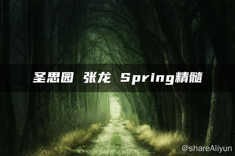 名称：【圣思园】张龙-Spring精髓描述：圣思园 张龙 Spring精髓课程
