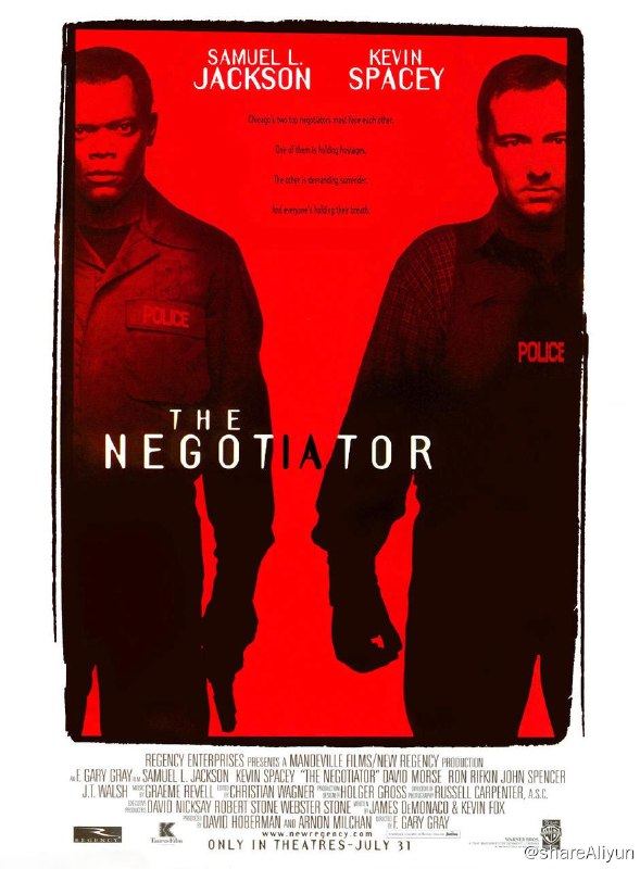名称：王牌对王牌 The Negotiator (1998)描述：丹尼（塞缪尔·杰克逊 Samuel L. Jackson 饰）是一名出色的谈判专家，屡立战功
