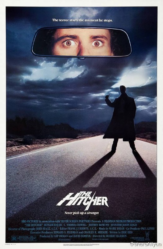 名称：搭车人 4K蓝光原盘REMUX 内封字幕描述：吉姆（C·托马斯·豪威尔 C. Thomas Howell 饰）孤身一人开车行驶在公路上，遇到一个名为约翰（鲁特格尔·哈尔 Rutger Hauer 饰）的男人要求搭车，吉姆觉得漫漫长路上有个伴也不错，于是答应约翰上车