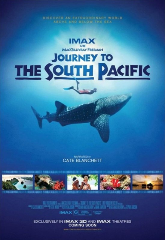 名称：南太平洋之旅 4K(2160P)             REMUX (蓝光 原盘)描述：Journey to the South Pacific影片年代：2013影片产地：美国对白语音：英语影片字幕：中字外挂字幕电影简介：凯特·布兰切特担任影片旁白，带领观众把视野扩展到遥远的西巴布亚热带岛屿，饱览洋面上和洋面下的生命