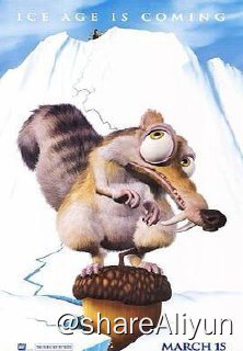 名称：No.188 冰川时代 2002描述：冰川时代1-5部冰河时期降至，动物们都急着迁徙到温暖的地方及储存食物